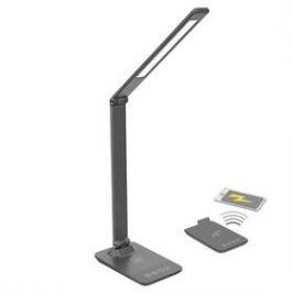 Solight stmívatelná, 10W, bezdrátové nabíjení telefonu (WO55-G) šedá