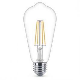 Philips klasik, 7W, E27, teplá bílá (8718696742433)