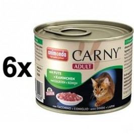 Animonda Carny Adult krůta + králík 6 x 200g