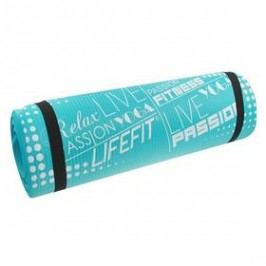 LIFEFIT Yoga Mat Exkluziv Plus 180x60x1,5cm tyrkysová
