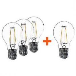 Tesla SADA 3 + 1 LED Žárovek Tesla Crystal Retro klasik, 6,5W, E27, teplá bílá