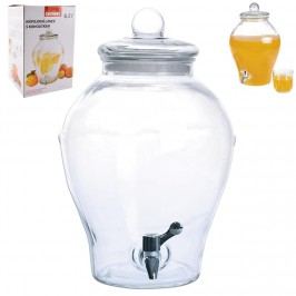 Láhev sklo+kohoutek APPLE 6,5 l