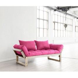 Pohovka Edge Natural & Pink 75x200 cm