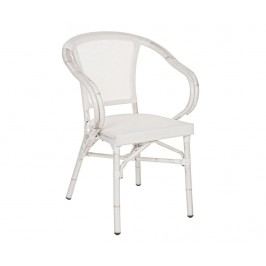 Venkovní židle Denise Armrest White