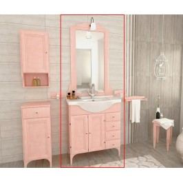 Třídílná sada nábytku do koupelny Fiorenza Pink